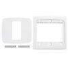 Wall Plate with Screw for Blank Inserts - 1 Hole, Use around the world (White) - Image 2