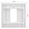 Wall Plate with Screw for Blank Inserts - 1 Hole, Use around the world (White) - Image 3