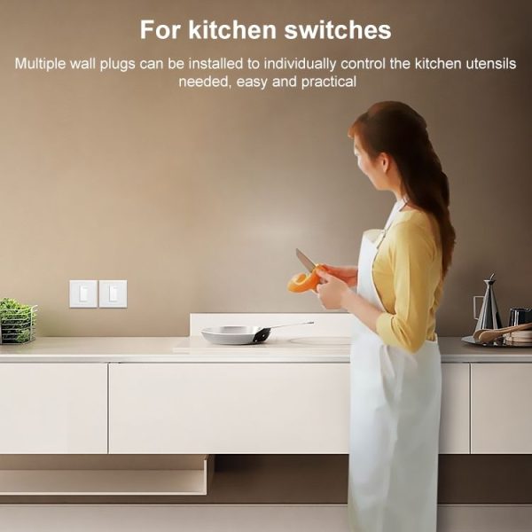 Wall Plate with Screw for Blank Inserts - 1 Hole, Use around the world (White) - Image 6
