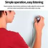 Powerful Audio Wiretap Listen Device Fold Ear Amplifier Wall Door Eavesdropping Surveillance with Earphone (Black) - Image 6