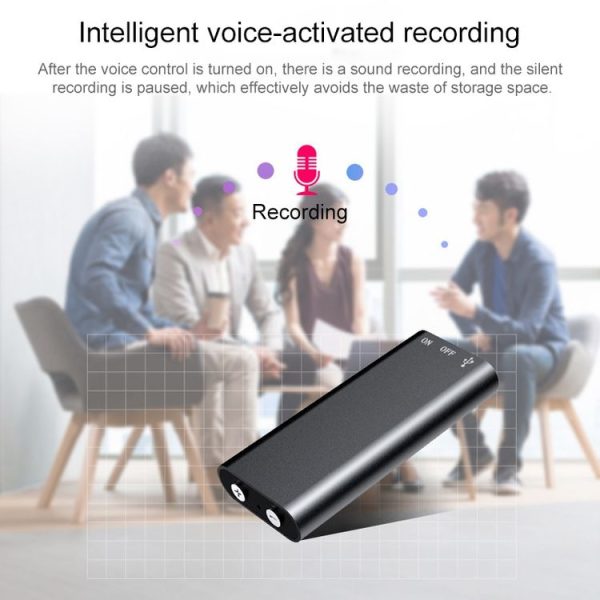 3 in 1 Mini Voice Recorder + 8GB Flash Disk + MP3 Player (Black) - Image 7