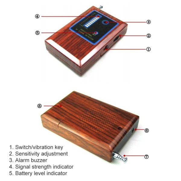 RF Signal Detector, Effectively Detect Wireless Pinhole Camera, Monitor, Track and Cell Phone Signals GPS Blocking Devices and Other Wireless Devices - Image 5