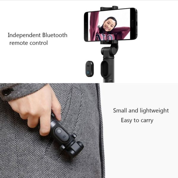 Original Xiaomi Mi Selfie Stick Tripod Folding Extendable Bluetooth Monopod Holder (Black) - Image 7