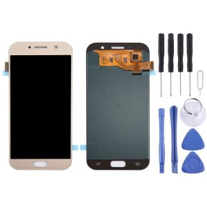 Original LCD Display + Touch Panel for Galaxy A5 (2017) / A520, A520F, A520F / DS, A520K, A520L, A520S (Gold)