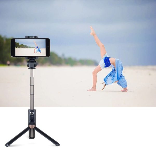 APEXEL APL-D3 Universal Live Broadcast Multifunctional Aluminum Alloy Bluetooth Selfie Stick with Tripod - Image 8