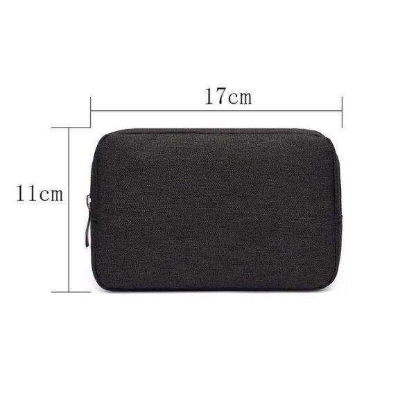 Multi-functional Headphone Charger Data Cable Storage Bag Power Pack, Size: S, 17 x 11.5 x 5.5cm (Black) - Image 2