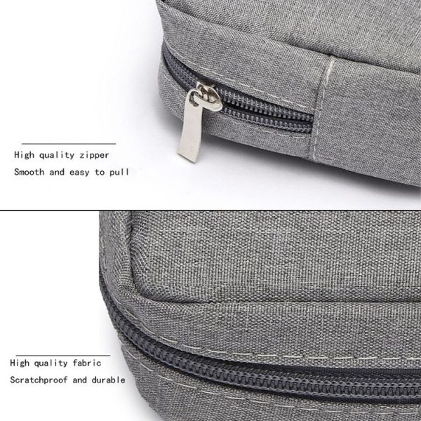 Multi-functional Headphone Charger Data Cable Storage Bag Power Pack, Size: S, 17 x 11.5 x 5.5cm (Black) - Image 6