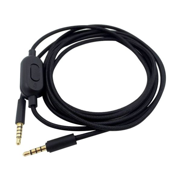 ZS0159 For Logitech G433 / G233 / G Pro / G Pro X 3.5mm Male to Male Gaming Headset Audio Cable with Wire-controlled, Cable Length: 2m (Black) - Image 2
