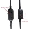 ZS0159 For Logitech G433 / G233 / G Pro / G Pro X 3.5mm Male to Male Gaming Headset Audio Cable with Wire-controlled, Cable Length: 2m (Black) - Image 3