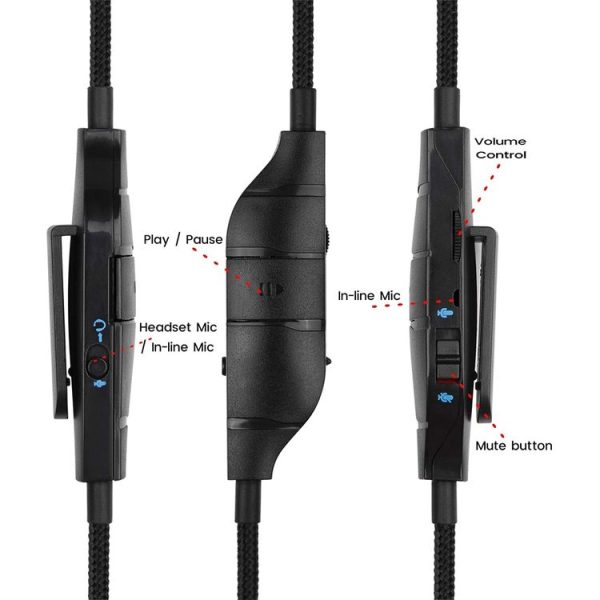 ZS0195 For Logitech G633 / G635 / G933 / G935 3.5mm Gaming Headset Audio Cable, Cable Length: 1.5m - Image 4