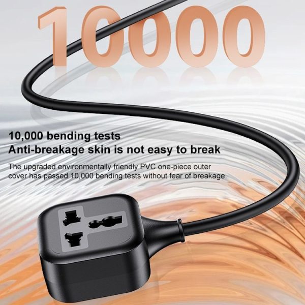 Yesido MC29 EU Plug to Universal Plug Power Extension Cable, Length: 2m - Image 4