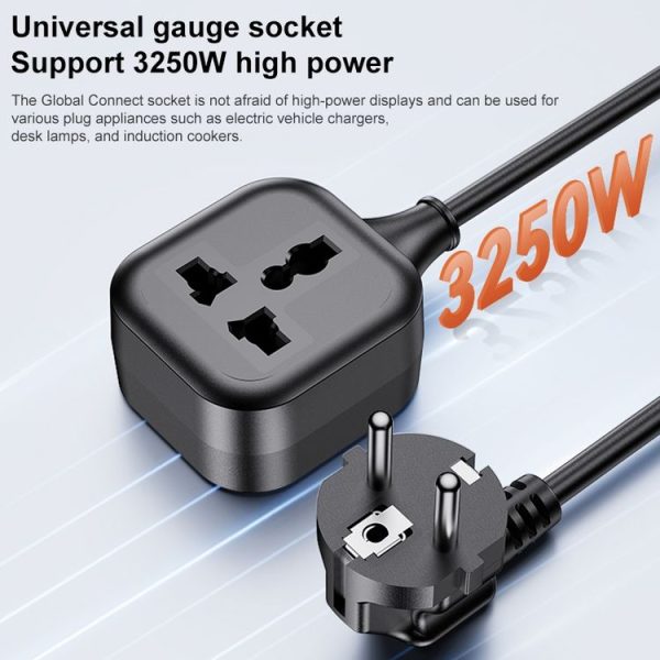 Yesido MC29 EU Plug to Universal Plug Power Extension Cable, Length: 2m - Image 5