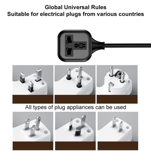 Yesido MC29 EU Plug to Universal Plug Power Extension Cable, Length: 2m - Image 6