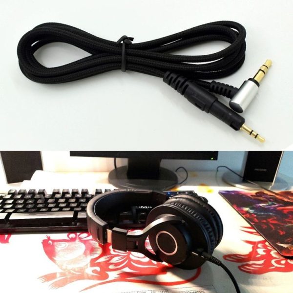 ZS0091 Standard Version Headphone Audio Cable for Audio-technica ATH-M50X M40X (Black) - Image 4
