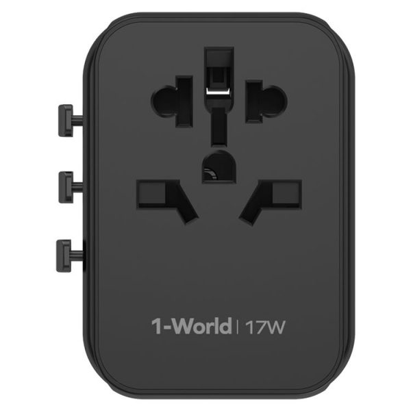 MOMAX UA12 1-World 17W Global Travel Fast Charger Power Adapter - Image 3