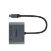 Onten M205 3 in 1 Type-C to HDMI+VGA+PD Fast Charge Video Converter (Grey) - Image 3