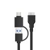 Onten UHD1 12.5 inch External Hard Drive Disk Case with 2 in 1Cable - Image 6