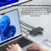 ORICO DPM2P9 V1 10 in 1 HUB Docking Station with M.2 NVMe / NGFF SSD Enclosure and Cooling Fan - Image 6