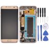Galaxy S7 Edge / G935A Original LCD Screen and Digitizer Full Assembly with Frame & Charging Port Board & Volume Button & Power Button (Gold)