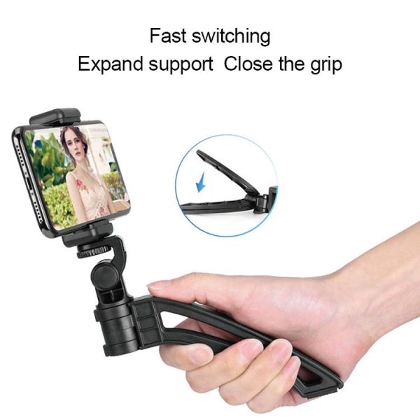 APEXEL Portable Handheld Lazy Live Broadcast Desktop Folding Universal Tripod Phone Holder - Image 8