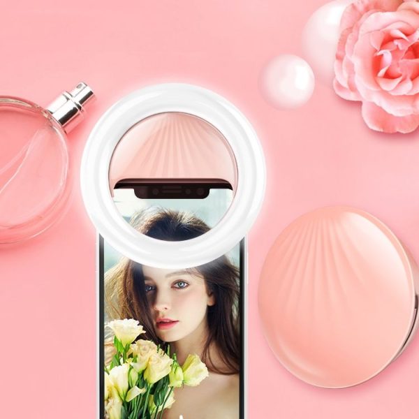 RK34 Rechargeable Beauty Selfie Light Selfie Clip Flash Fill Light (Black) - Image 11