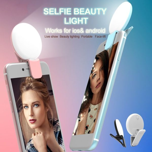 RK17 Mini and Portable Live Show Beauty Artifact 3 Levels of Brightness Warm and White Light Fill Light with 9 LED Light, For iPhone, Galaxy, Huawei, Xiaomi, LG, HTC and Other Smart Phones (Black) - Image 9