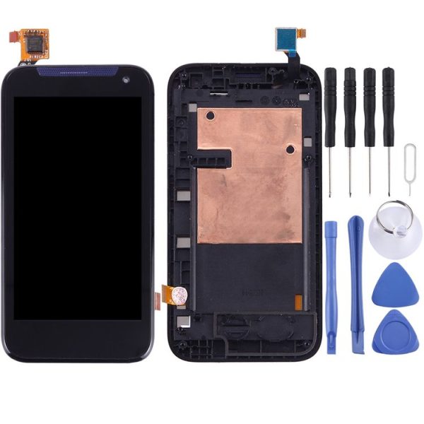 TFT LCD Screen for HTC Desire 310 (Single Card)Digitizer Full Assembly with Frame (Black)