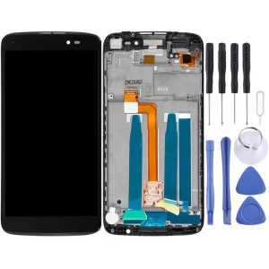 OEM LCD Screen for Alcatel One Touch Idol 3 5.5 LTE / 6045 Digitizer Full Assembly with Frame (Black)