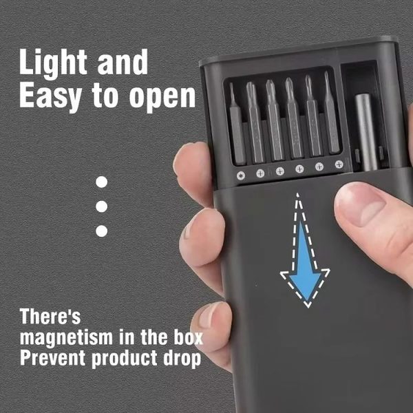 25 in 1 Screwdriver Set Magnetic Repair Tools, Plastic Handle - Image 5