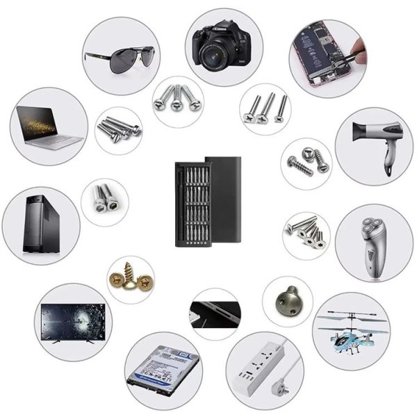 25 in 1 Screwdriver Set Magnetic Repair Tools, Plastic Handle - Image 7