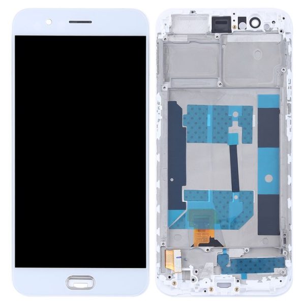 TFT LCD Screen for OPPO R11 Digitizer Full Assembly with Frame (White) - Image 3