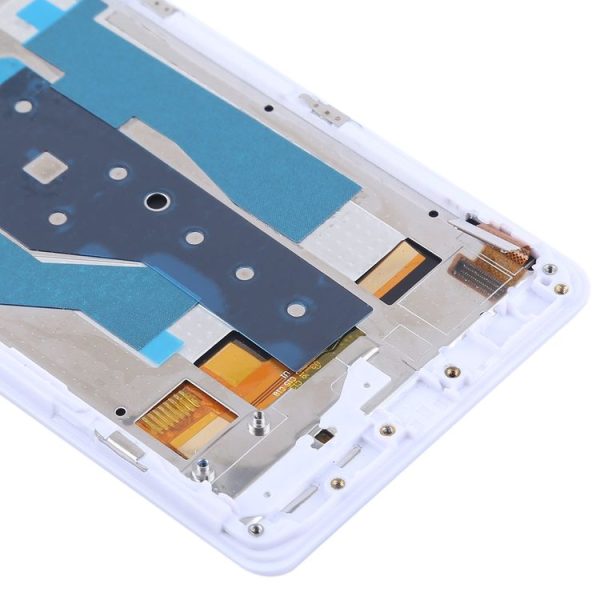 TFT LCD Screen for OPPO R7 Digitizer Full Assembly with Frame (White) - Image 5