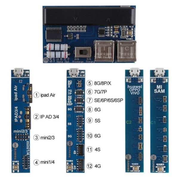 SS-909 Universal Charge Activation Board for iPhone X & 8 Plus & 8 & 7 Plus & 7 & 6s Plus & 6s & 6 Plus & 6 & 5s & 5 & 4s & 4 & iPad & Huawei & OPPO & Vivo - Image 2