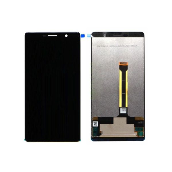 LCD Screen and Digitizer Full Assembly for Nokia 7 Plus / E9 Plus (Black) - Image 2