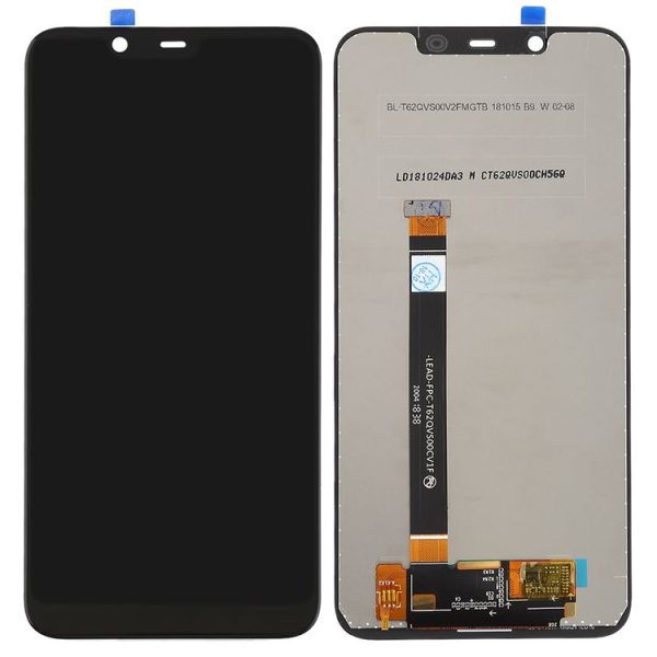 TFT LCD Screen for Nokia X7 / 8.1 / 7.1 Plus TA-1131 with Digitizer Full Assembly (Black) - Image 3