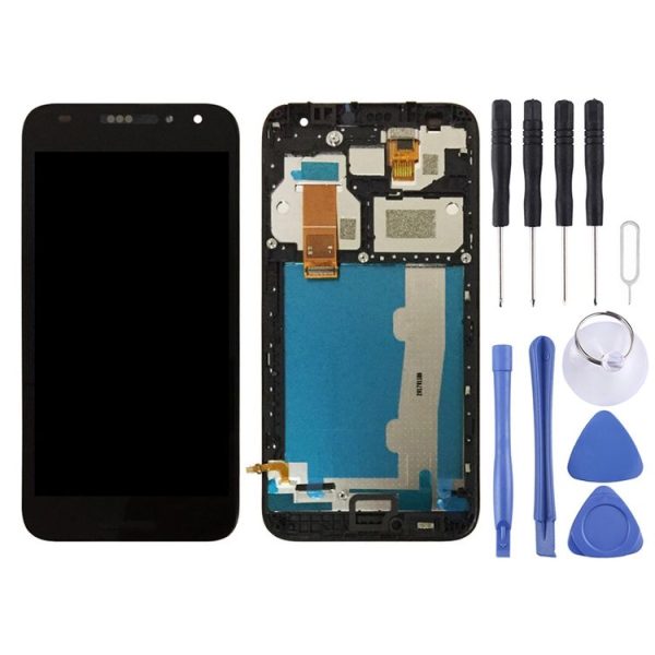 OEM LCD Screen for Alcatel A3 5046 / 5046D / 5046X / OT5046 Digitizer Full Assembly with Frame (Black) - Image 2