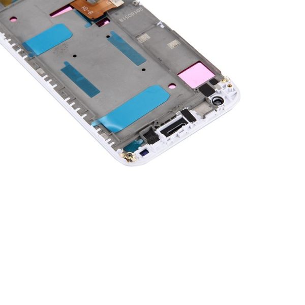 OEM LCD Screen For Huawei Ascend G7 Digitizer Full Assembly with Frame (White) - Image 4