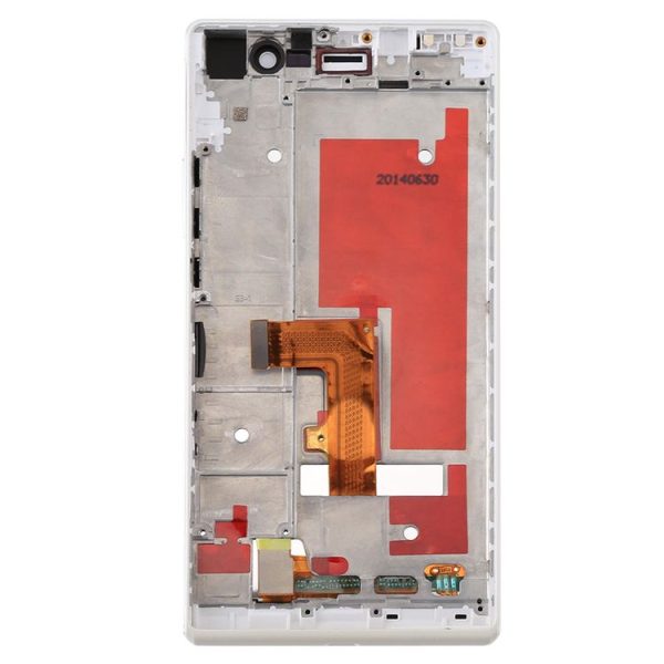 OEM LCD Screen For Huawei Ascend P7 Digitizer Full Assembly with Frame (White) - Image 3