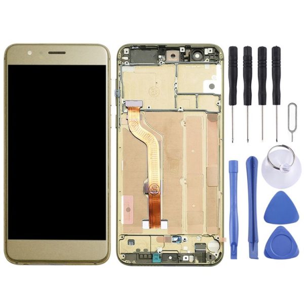 OEM LCD Screen for Huawei Honor 8 FRD-L19 FRD-L09 Digitizer Full Assembly with Frame (Gold) - Image 2