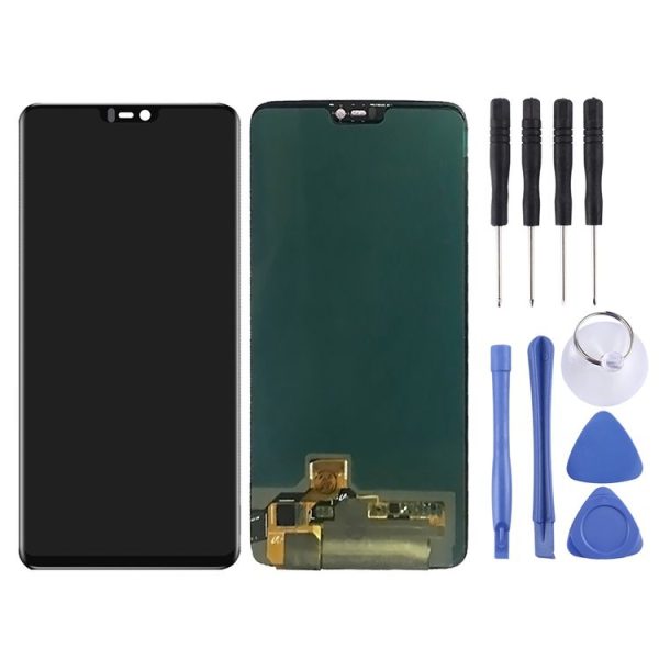 OnePlus 6 with Digitizer Full Assembly OEM LCD Screen (Black) - Image 2