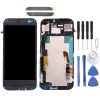 TFT LCD Screen for HTC One M8 (Top+Bottom)Digitizer Full Assembly with Frame & Front Glass Lens Cover (Black)
