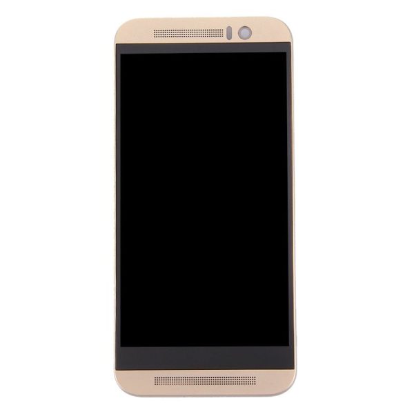 TFT LCD Screen for HTC One M9 Digitizer Full Assembly with Frame (Gold on Gold) - Image 2
