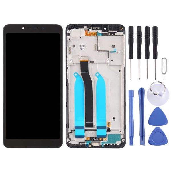 TFT LCD Screen for Xiaomi Redmi 6A / Redmi 6 Digitizer Full Assembly with Frame (Black) - Image 2