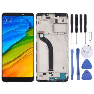TFT LCD Screen for Xiaomi Redmi 5 Digitizer Full Assembly with Frame (Black)