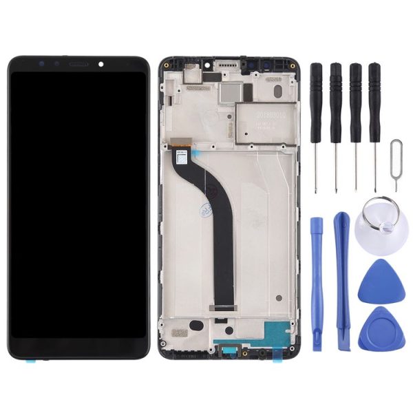 TFT LCD Screen for Xiaomi Redmi 5 Digitizer Full Assembly with Frame (Black) - Image 2