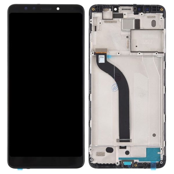 TFT LCD Screen for Xiaomi Redmi 5 Digitizer Full Assembly with Frame (Black) - Image 3