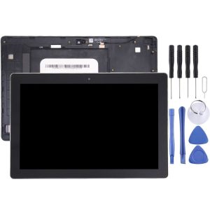 OEM LCD Screen for Asus ZenPad 10 Z300C / Z300CG P023, Green Flex Cable Version Digitizer Full Assembly with Frame(Black)