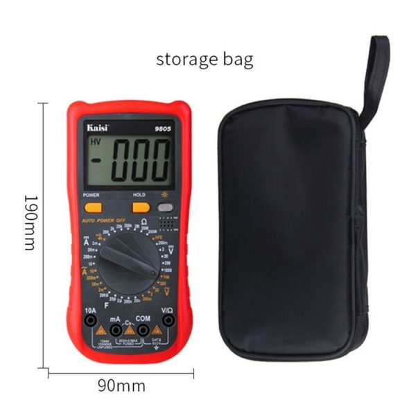 Kaisi 9805 Anti-burning Multifunctional Digital Universal Multimeter Auto-Range Digital Multimeter - Image 2