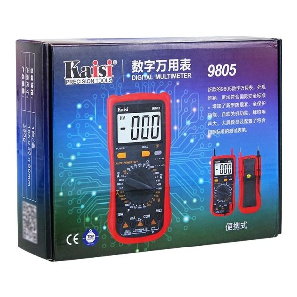 Kaisi 9805 Anti-burning Multifunctional Digital Universal Multimeter Auto-Range Digital Multimeter - Image 3