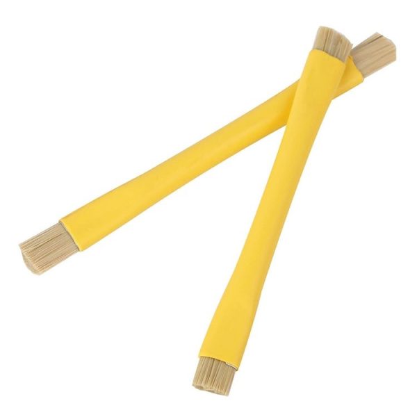 Kaisi BGA Repairing Hard Brush Double-head Brush Anti-static Pig Hair Brush (Yellow) - Image 3